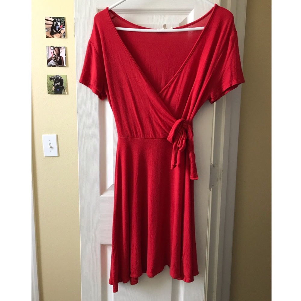 Red Wrap Dress